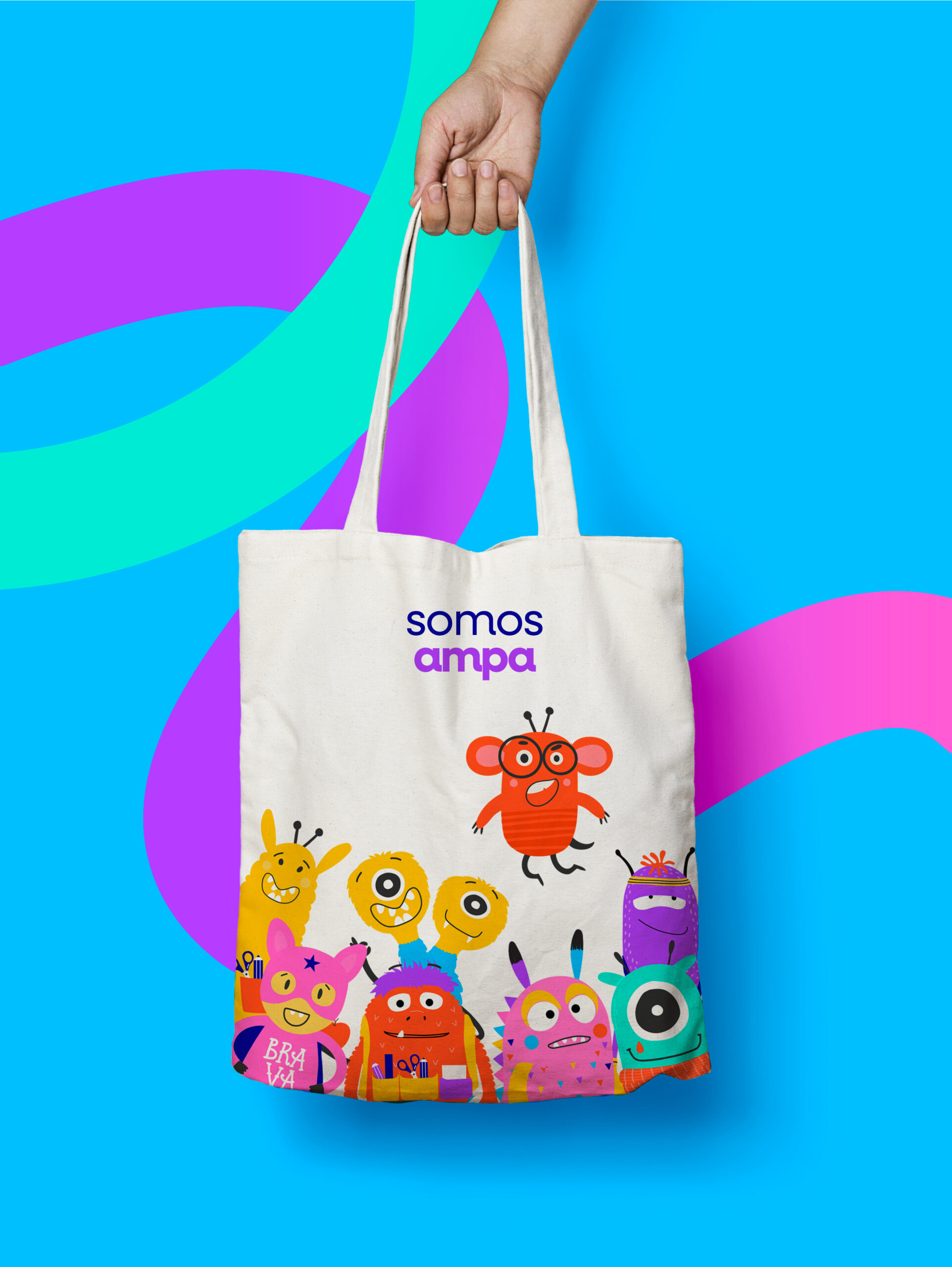 Totebag ampajuanfalcó · Somos AMPA